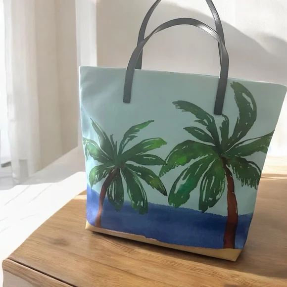 Kate Spade Novelty Blue "I Need A Vacation"
MAXI Tote Bag Bon Shopper - Picture 9 of 13